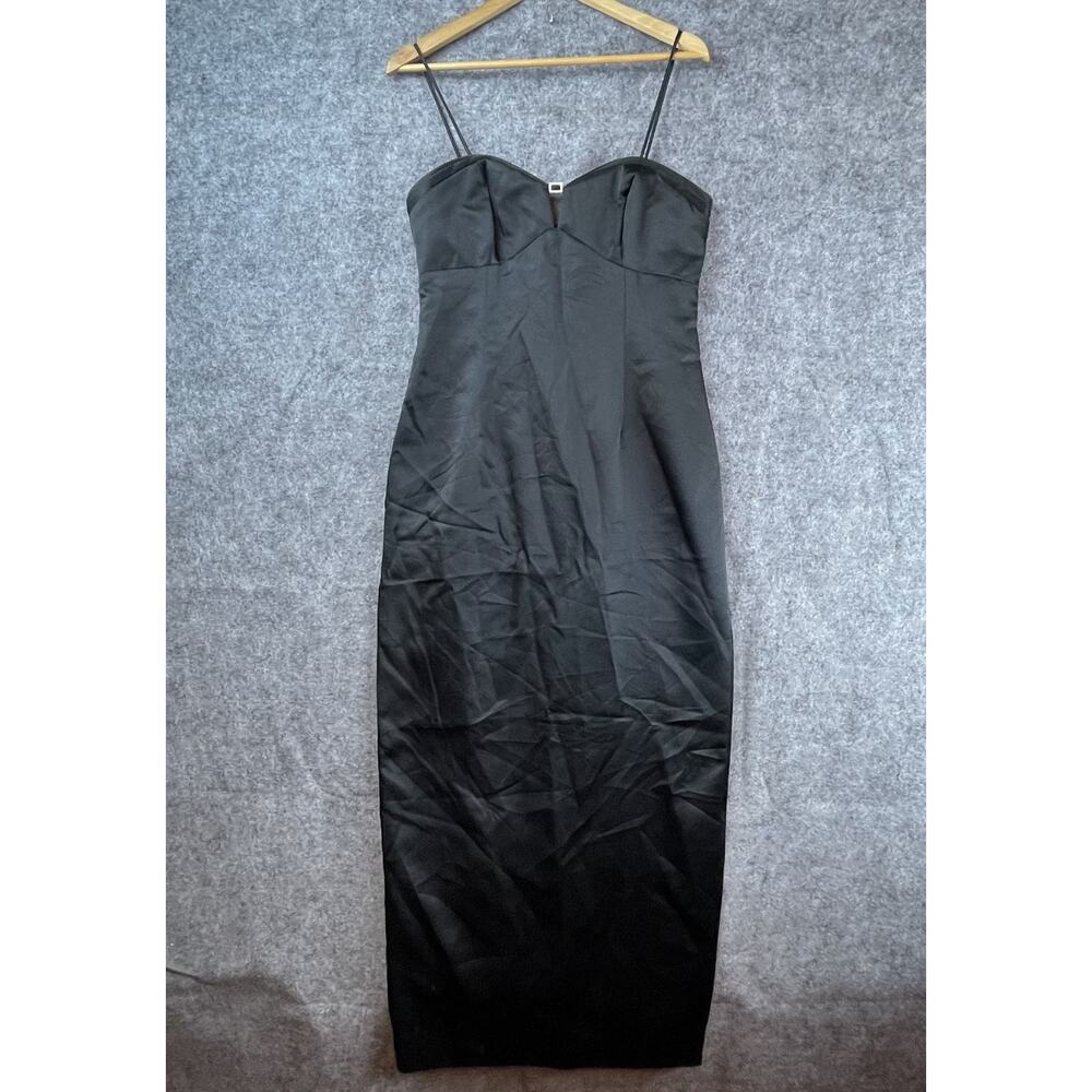 Vintage De Laru by Sheila Yen Dress‎ 11 Black Spaghetti Strap LBD Evening Gown